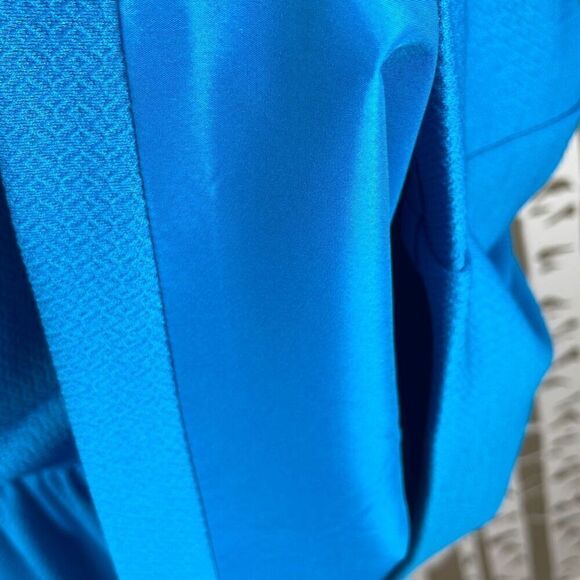 Trina Turk High Neck Ruffle Hem Mini Dress 2 - Picture 6 of 9